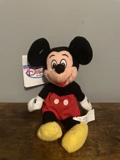 NEW with Tags Disney Store Mini Bean Bag Mickey Mouse 7" Plush Toy