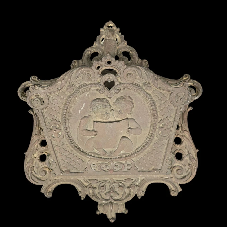 Vintage Brass Letter holder wall mounted - Image 3 of 4