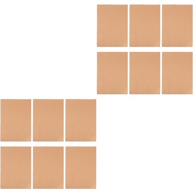  2 Count Kraftpapier-Portfolio Büro Kleine Krafttüten Dokumenttasche