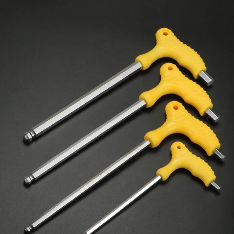Allen Key T-Handle Ball End / Hex End Drivers 2-12mm Metric Hexagon Keys Wrench - Image 4 of 4