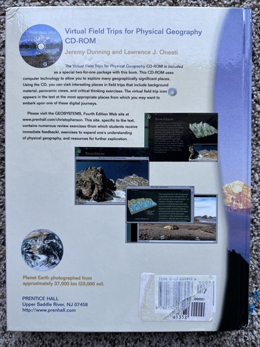 Geosystems By Robert W. Christopherson 4th Edition With CD Hardcover - Foto 2 di 4