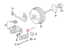 Maître-cylindre de frein Porsche CAYMAN