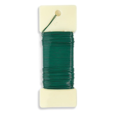 Floraldraht 0,9 Mm (20 Gauge) - 0,25 Pfund Grün Für Blumenbinderei & Basteln