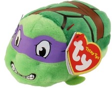 TY Beanie Teeny Tys 4" Teenage Mutant Ninja Turtles Plush Toy TMNT ~ Donatello