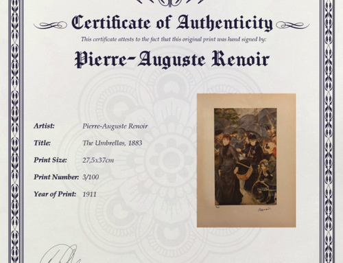 Pierre-Auguste Renoir Original signed litho, COA and appraisal for $3,500 usd- - Picture 7 of 12