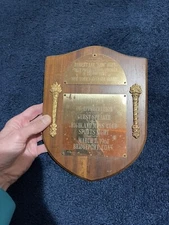 PERSONALLY OWNED Sam Huff 1961 Best Lineman Award Giants