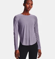 Under Armour Women's UA Breathe Long Sleeve 1357384-554 Purple Size M