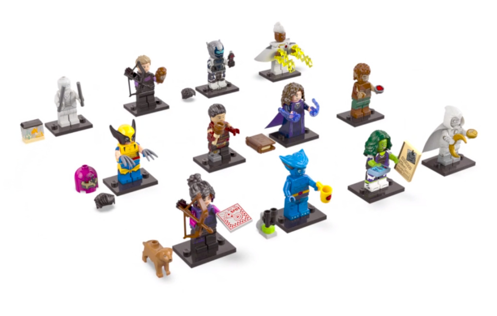 LEGO 71039 Marvel Series 2 Mini Figures, 1 of 12 Iconic Disney+ Characters  to Collect in Each Bag Including Wolverine, Hawkeye, She-Hulk, Echo and