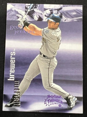 GEOFF JENKINS Milwaukee Brewers 1999 Skybox Thunder RANT Parallel #101 MLB