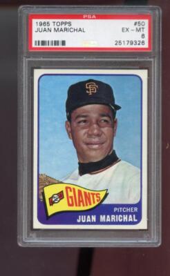 1965 Topps #50 Juan Marichal PSA 6 Graded Baseball Card MLB San 