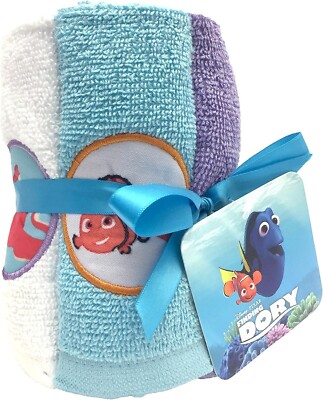 Disney Pixar Finding Dory Sun Rays 6 Piece Wash Cloth Washcloth Set