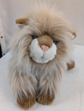 Animal Alley Toys R Us Tan Persian Cat Plush with Blue Eyes Leopard Collar 2000