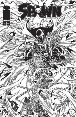 SPAWN #375 CVR A BLACK & WHITE COVER