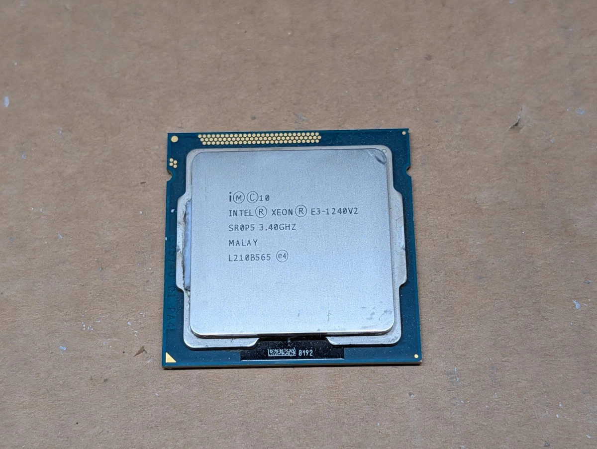 Intel Computer Intel Xeon E3-1240 V2 Processor Model Processors