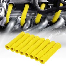 Shinehome 2500 Spark Plug Heat Shield Sleeve For 8pcs Wire Yellow Shinehome 2500 Spark Plug Heat Shield Sleeve For 8pcs Wire Yellow