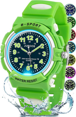 Juboos Kids Watch Analog for Boys Girls, Childrens Waterproof Soft Strap Kids Ti