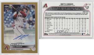 2022 Topps Chrome Update Gold Refractor /50 Seth Beer #AC-SBE Rookie Auto RC