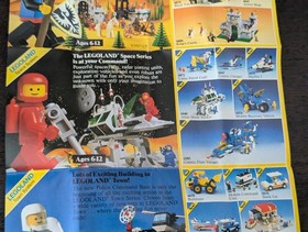 Vintage (1986) LEGO Product CASTLE Black Falcons Sets Pamphlet Poster - RARE