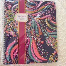 Lilly Pulitzer Large Notebook With Pocket - “Beach Loot” - NEW!