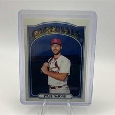 Topps 2021 Heritage /999 Paul DeJong Cardinals Baseball Card #554