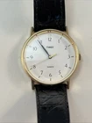 Vintage TIMEX Quartz Watch Men's or Unisex Works Great Leather Strap