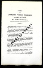 Histoire de Seine-Maritime: 1864. Pierres tombales de l'Abbaye de Jumièges