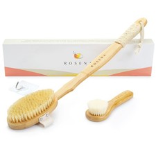 Dry Brush for Lymphatic Drainage, Body Brush, and Face Brush