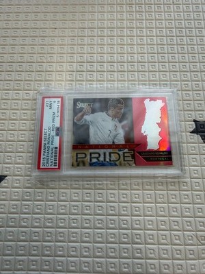 2015 Panini Select Cristiano Ronaldo PSA 9 Red Prizm Soccer Card