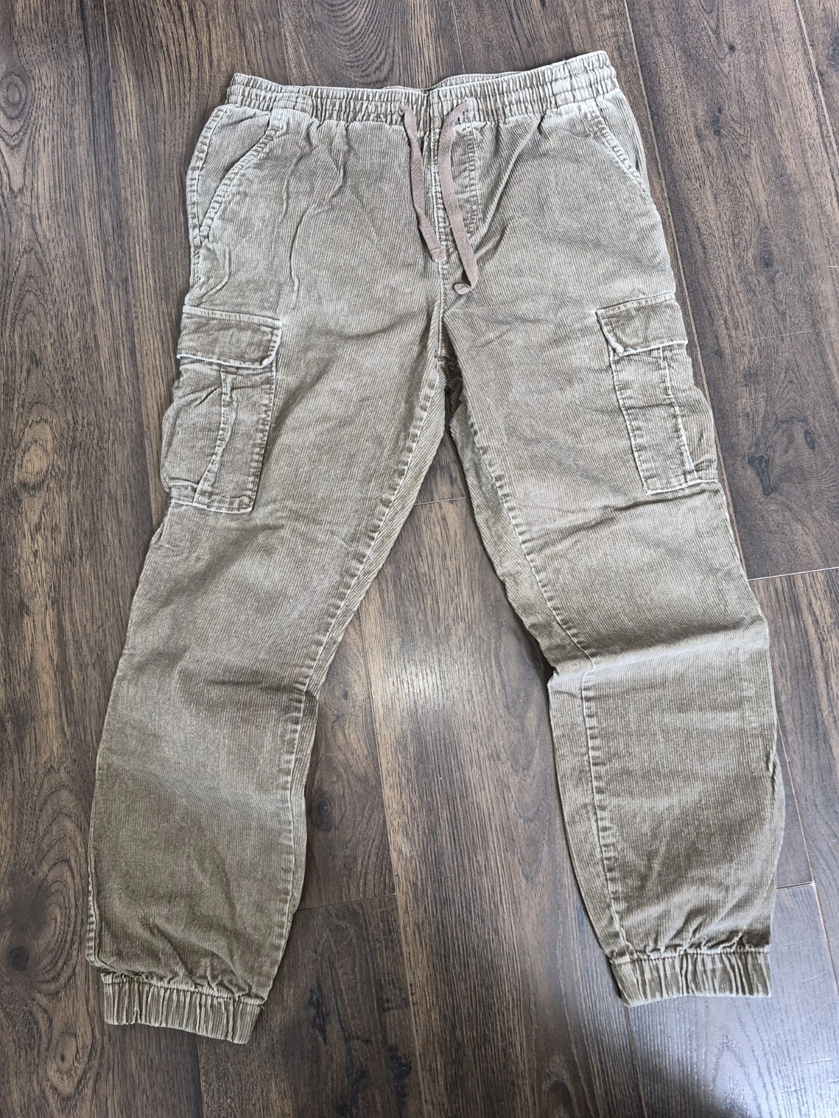 MENS AERO AEROPOSTALE CORDUROY CARGO JOGGER PANTS M MEDIUM