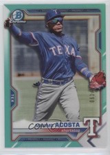 2021 Bowman Chrome Prospects Aqua Refractor 61/125 Maximo Acosta #BCP-163 01wi