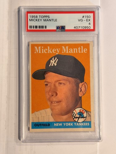 1958 Topps - Mickey Mantle #150 PSA 4 VG-EX