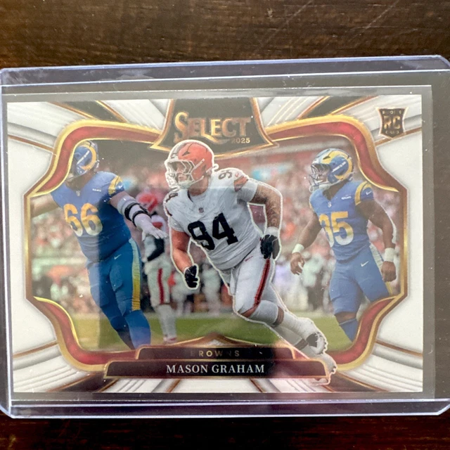 2025 Panini Select #454 Mason Graham White Prizm #/35
