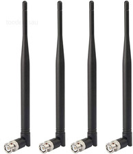 Wireless Microphone Receiver Antennas BNC Antenna 4-pack, Black