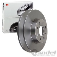 2X NK Bremsscheiben Hinten 251Mm Voll Passend FÜR Alfa Romeo Mito | 201028