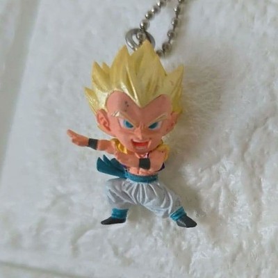 Super Saiyajin Gotenks Dragon Ball UDM Kunststoff Figur gelb blau weiß Access...