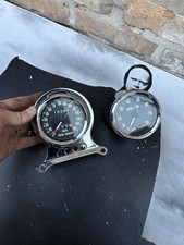 Old Chrome Harley Davidson Oem Speedometer And Tach With One Mount Shovelhead Old Chrome Harley Davidson Oem Speedometer And Tach With One Mount Shovelhead