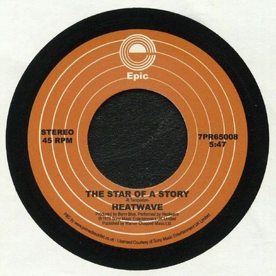 HEATWAVE - The Star Of A Story - Vinyl (7'')