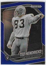 Ted Hendricks 2025 Panini Prizm Black Raiders Blue /199 $1.50 SHIPPING
