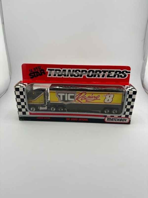 Matchbox Super Star Transporter Jeff Burton 1993 Kenworth NASCAR Hauler