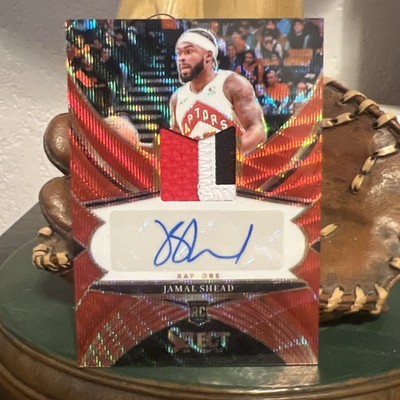2024-25 Panini Select - Jamal Shead - #RJA-JML - Red Wave RPA  /199 Raptors RC