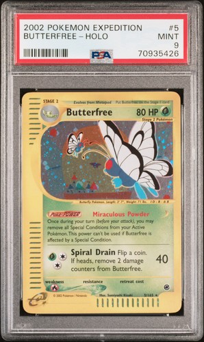 Butterfree graded PSA 9 for sale on eBay