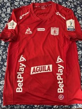 Camiseta de fútbol América De Cali Colombia Le Coq usada en partido Dylan Borerro #8 talla L