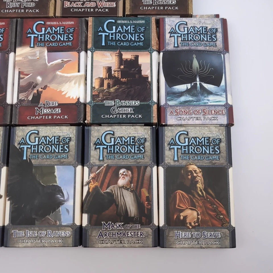 LOTE DE 14: A Game of Thrones the Card Game PACKS DE CAPÍTULOS GRAN FORMA Foto 3 de 4