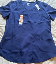 Women s ScrubStar NWT V-neck Indigo Core Essential Scrub Top Size Small 8