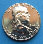 1961 Proof Franklin Half Dollar
