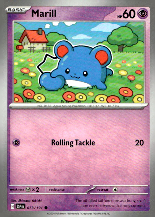 Marill Common SV08: Surging Sparks 073/191 NM