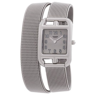 Hermes Cape Cod Quartz Silver Dial Ladies Watch W045767WW00