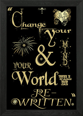 Change Your Mind Gerahmtes Wandbild Poster Leinwanddruck Bild
