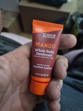 23 Tubes Mando Whole Body Deodorant Bourbon Leather. 0.5 Ounces