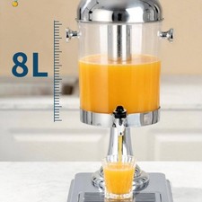 Drink Dispenser Transparent Tap Dispenser Metal-Look